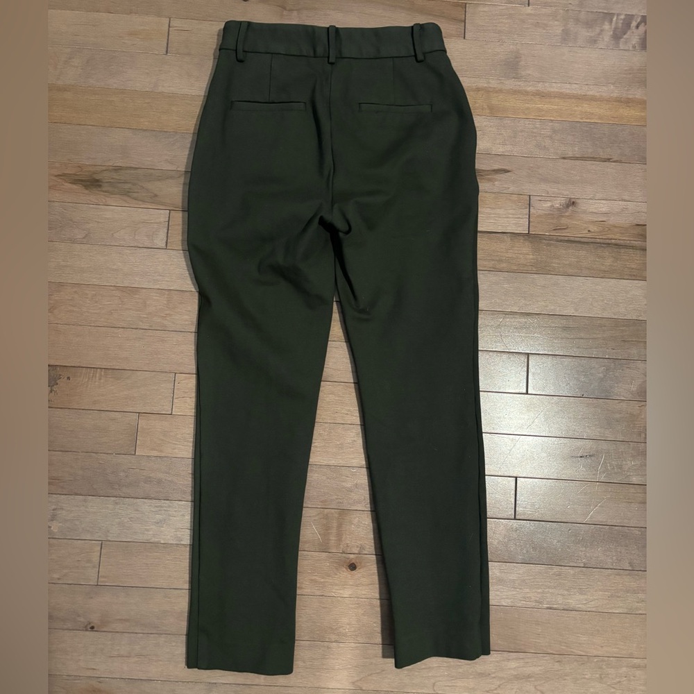Something Navy High Waisted Suit Pants in Army Green / Olive size 2 - Picture 3 of 6
